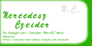 mercedesz czeider business card